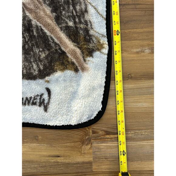 Al Agnew Winter Mountain‎ Deer Wall Art Tapestry Throw Blanket Cabincore Hunting - Picture 8 of 10